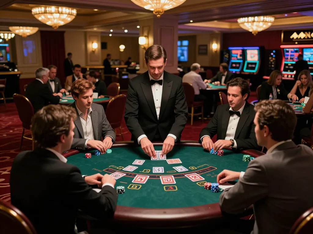 CasinoAtlas showcases players at blackjack tables reveling in their strategic gameplay