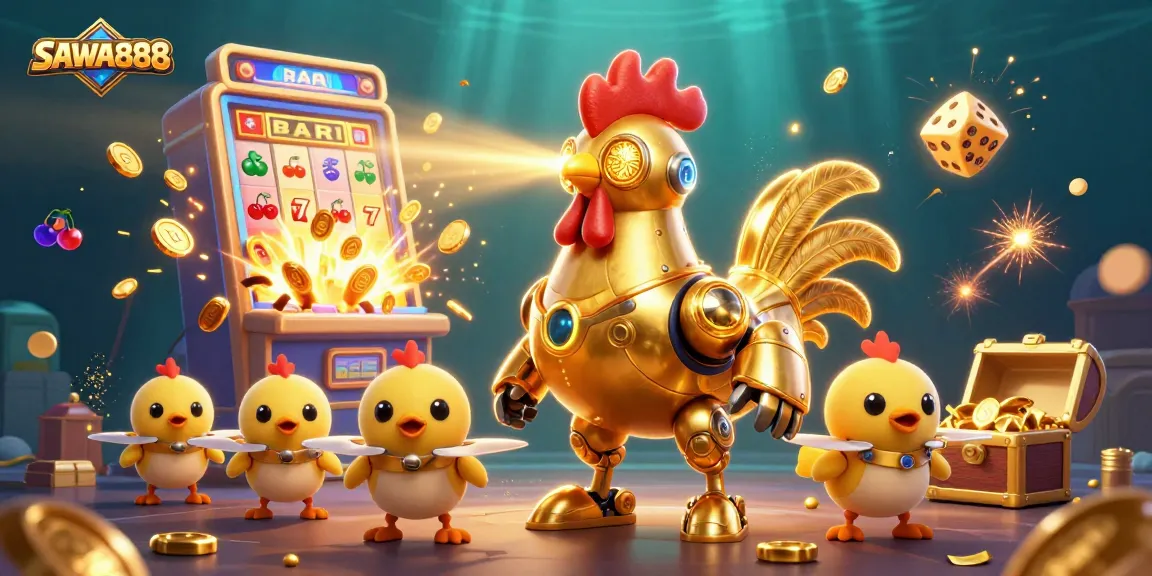 Engage with SAWA888's thrilling slot machine adventures, featuring dynamic laser action and vibrant casino elements.