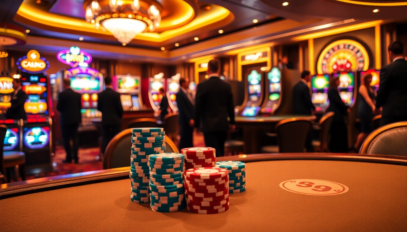 Experience the excitement of high-stakes gaming at https://kk55.blue/ with vibrant poker tables and roulette wheels.