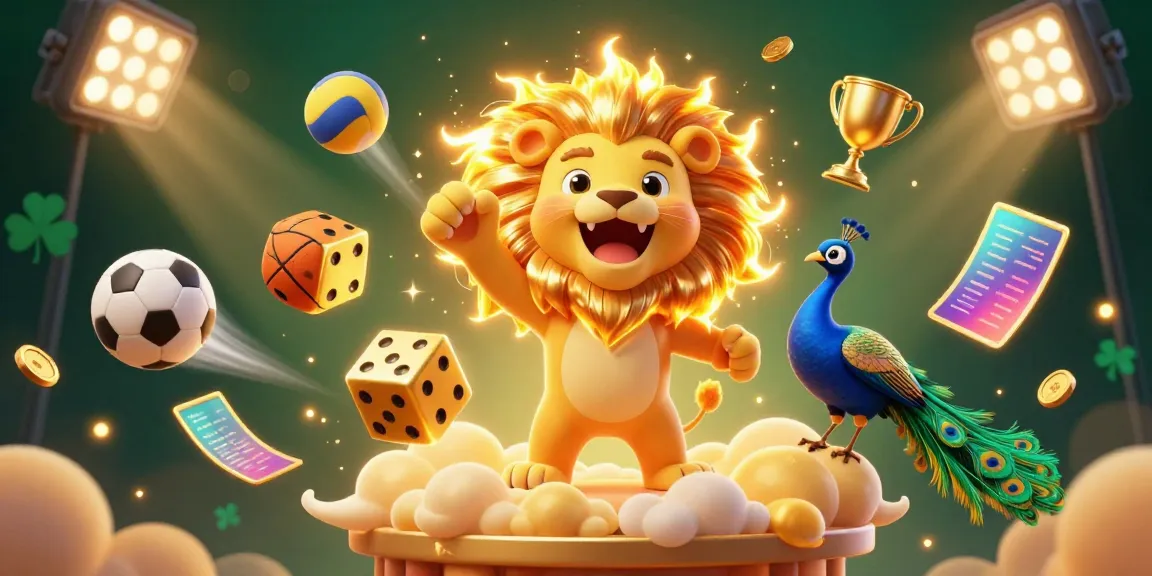 T789-এ লগইন করুন with a vibrant 3D cartoon lion and dynamic sports elements showcasing thrilling online gambling action.