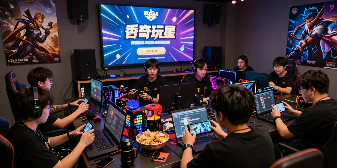 Raja Game login event with enthusiastic players engaging on mobile and laptops in a vibrant gaming atmosphere.