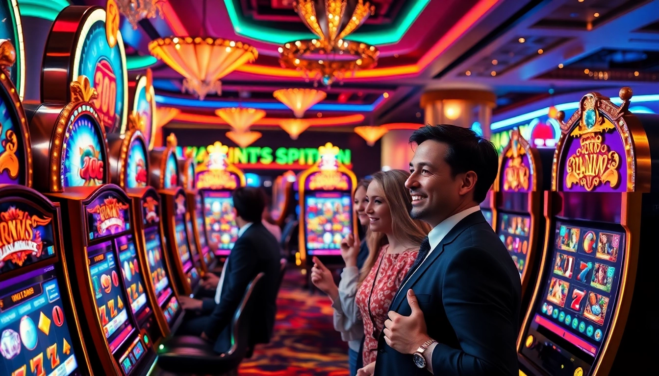 Experience thrilling gameplay at https://l567.tech/ with vibrant slot machines and engaging players.