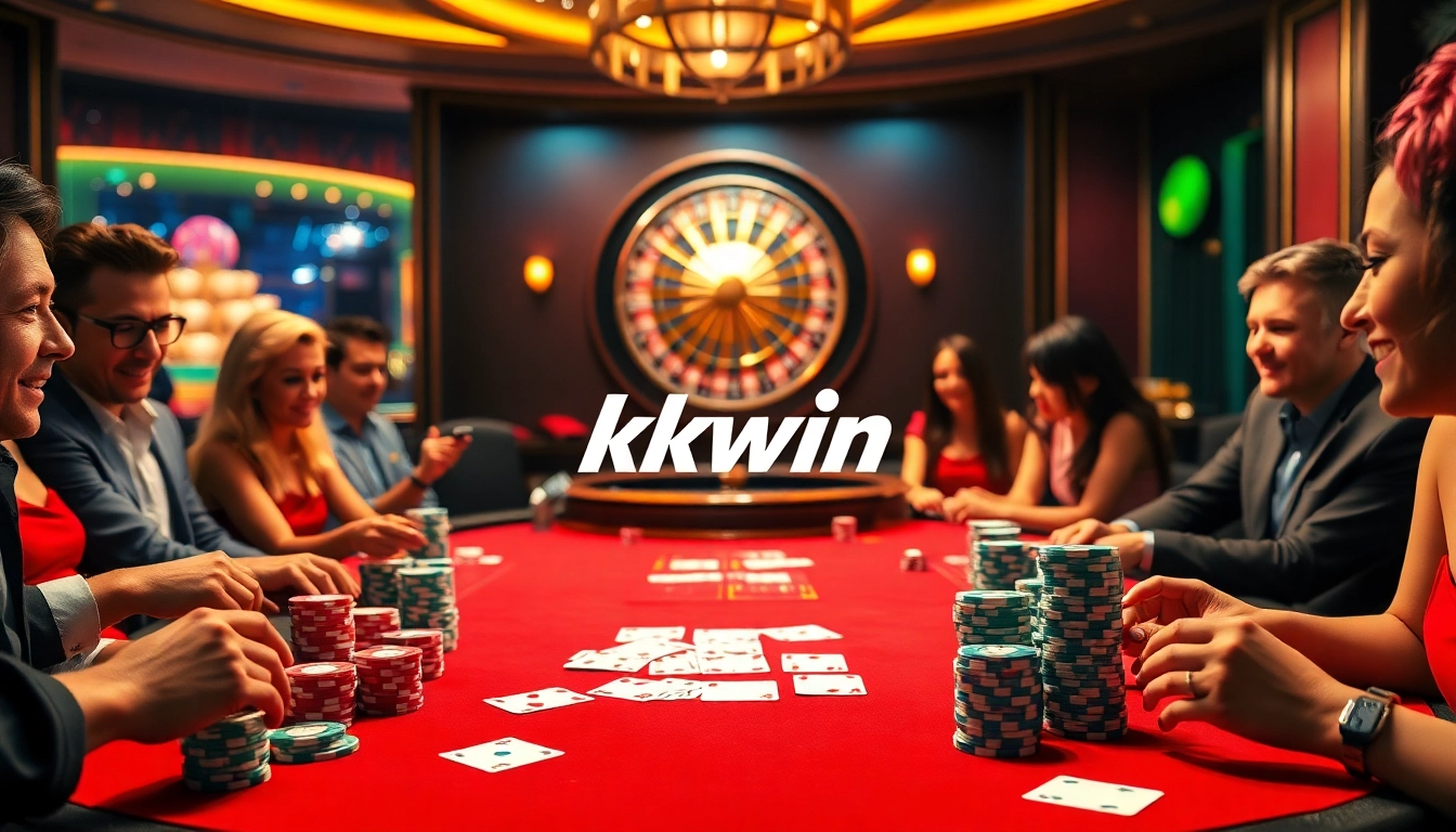 Experience the thrill of action with kkwin at a vibrant casino table filled with excitement.