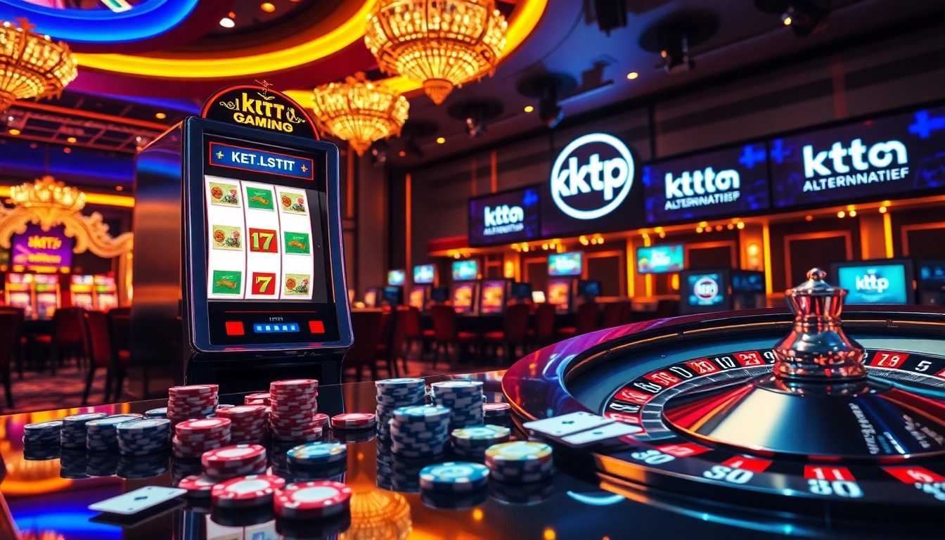 Experience the thrill of gaming at Ktpjitu alternatif, featuring exciting slot machines and chip-filled tables.