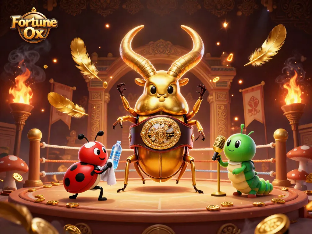 หมุนสล็อต Fortune Ox ด้วยเกมสล็อตที่สวยงามและมีสีสัน พร้อมคนดูชนั้นในฉาก