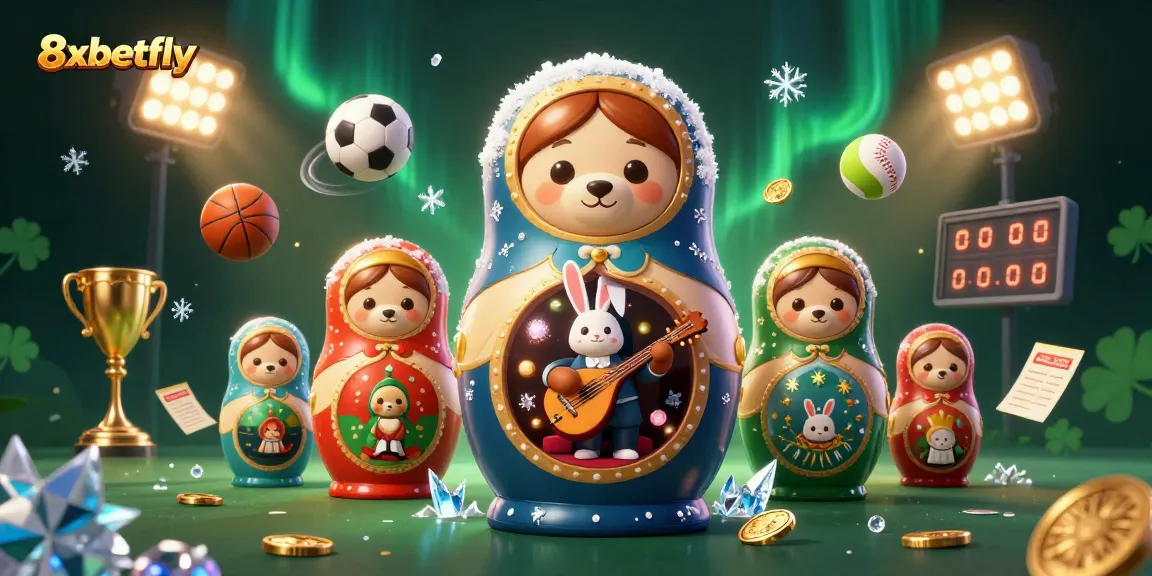 Win big with 8xbetfly at the vibrant online casino, featuring animated casino dealer bears.