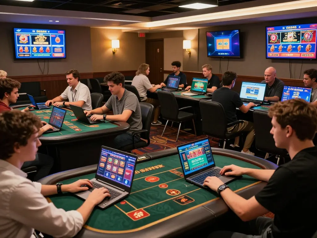Engaging in online casino excitement with open 88 on multiple screens showcasing gaming options