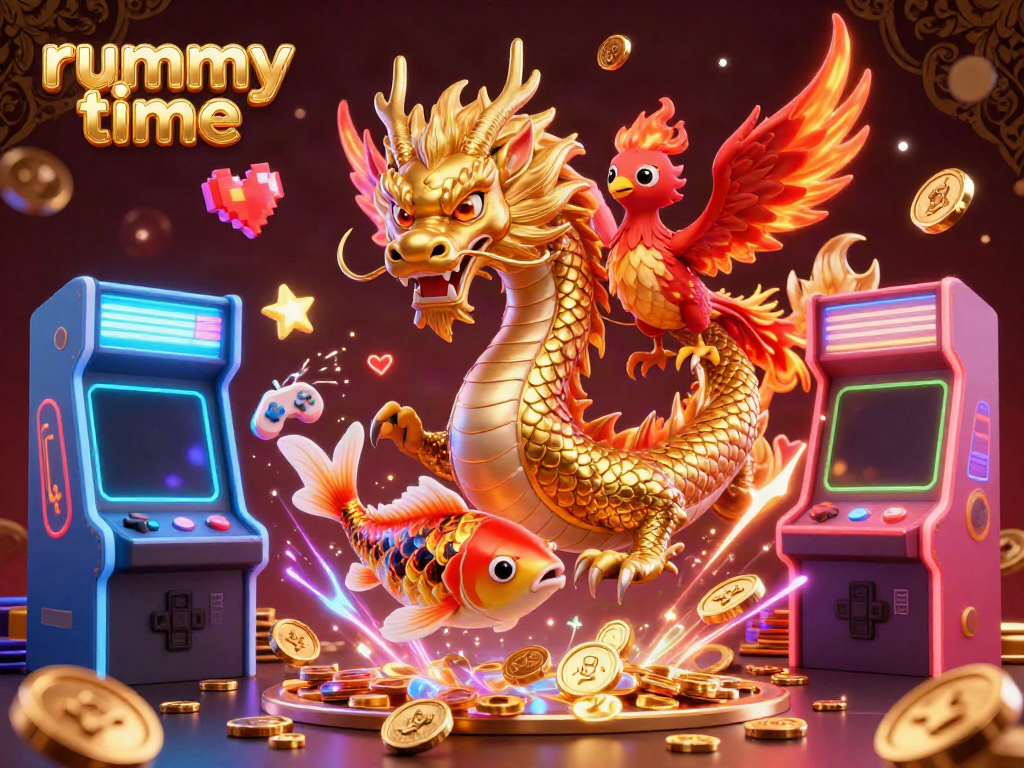Engage in thrilling rummy time gameplay with our captivating 3D art showcasing vibrant casino elements.