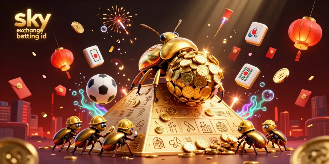 Experience the excitement of sky exchange betting id with gold coins and sports symbols in a dynamic 3D scene.