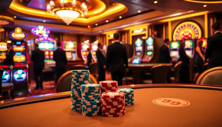 Experience the excitement of high-stakes gaming at https://kk55.blue/ with vibrant poker tables and roulette wheels.