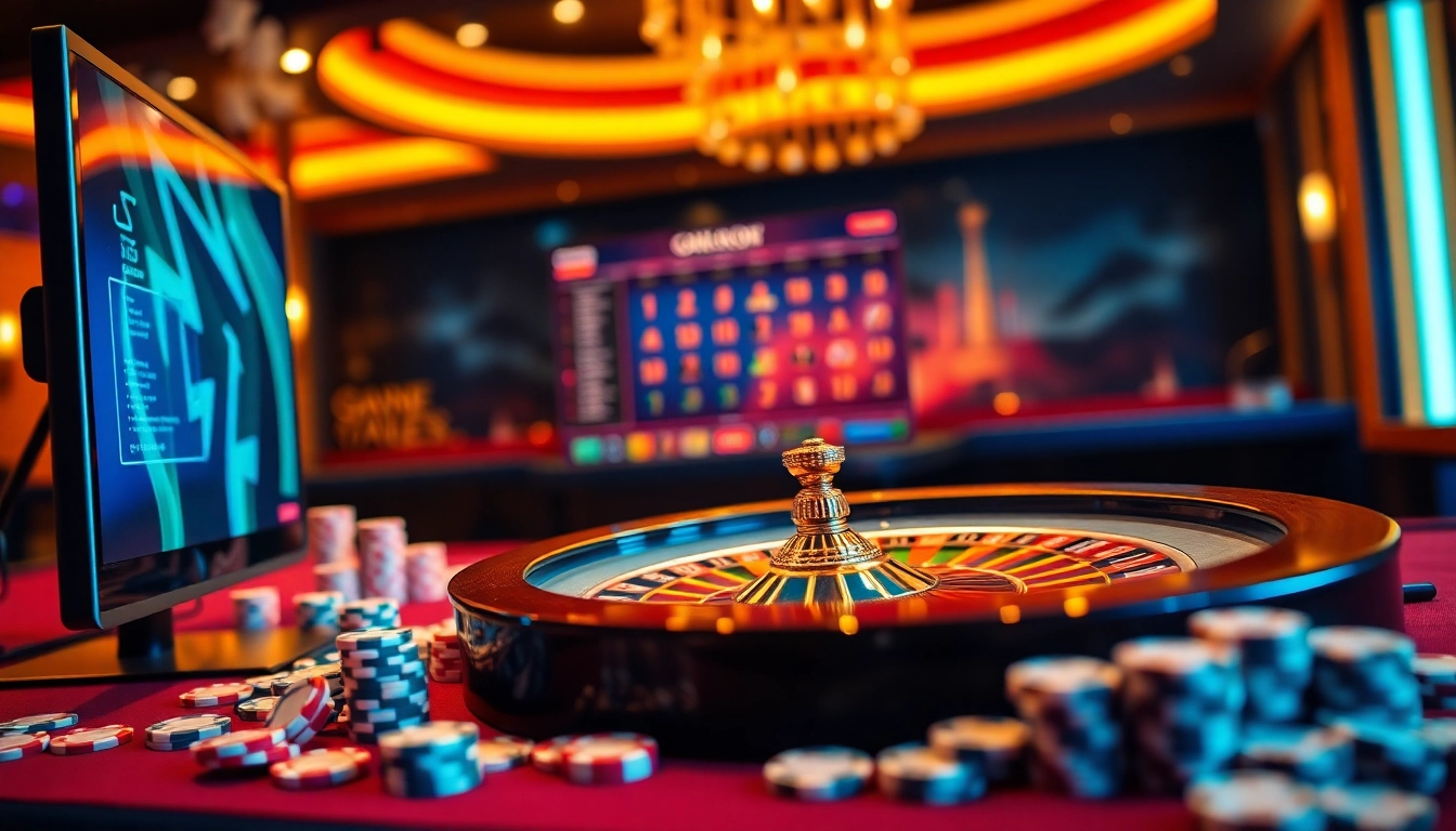 הכירו את רמי אונליין עם שבבי פוקר צבעוניים וסט משחק אלגנטי בסצנת הקזינו הזו.